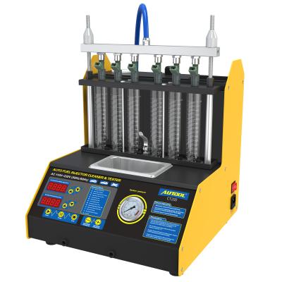 China Plastic and Metal Autool Fuel Injector Cleaning Machine CT200 Auto/Automotive Tester Used for Vehicle Gasoline/Petrol for sale