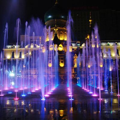 China Sale Outdoor Onsite Installation Interactive Music Easy Installment High Quality Manufacturing Controlled Dry Water Dance Floor Fountain Show for sale