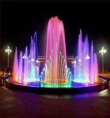 China Easy Installment Dancing Spike Water Fountain with Laser Light Show and RGB LED for Garden and Commercial Spaces for sale