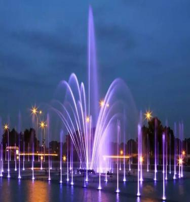 China Installment Best Easy Selling High Spray Water Fountain With LED Light for sale