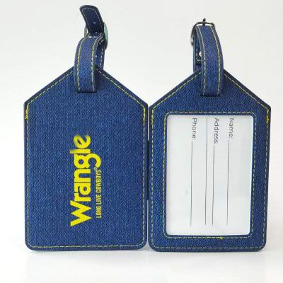 China Bulk Airport Essential Accessory Customer Baggage Tag Sublimation Leather Luggage Tags Leather Custom Logo for sale