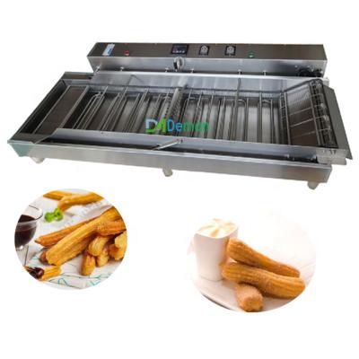 China Hotels Double Sided Frying Machine Donut Fryer Churros Donut Frying Machine for sale