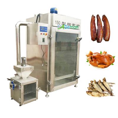 China Sausage DEGREASE Good Price Meat Smoker Bacon Chicken Smoker Oven Fish Smoked Sausage Beef Smoking Machine for sale