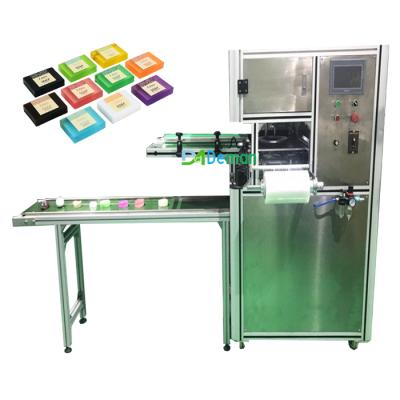 China Easy Operation Beauty Soap Wrapping Machine Soap Block Wrapping Machine Bath Soap Cling Film Packaging Machine for sale