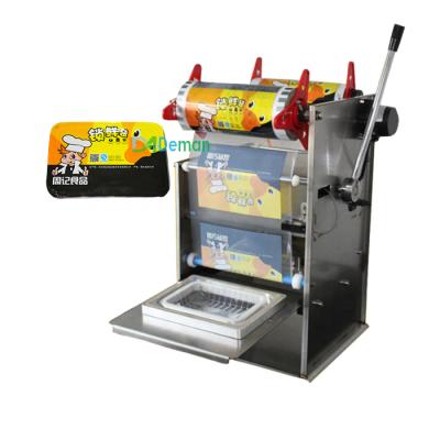 China Plastic Food Fast Food Tray Sealer Durain Tray Sealing Machine Tray Wrapper Sealing Machine for sale