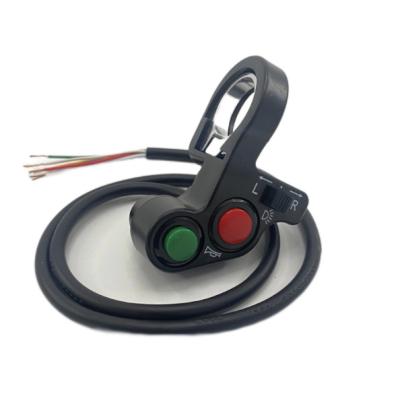 China Motorcycle Lamp Switch 3 In 1 On/Off Button Motorbike Scooter Quad Light Turn Signal Electric Bike Horn On/Off For 22mm Dia Handlebars Accessories for sale