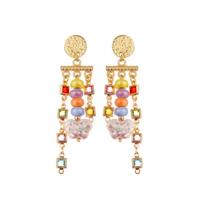 China 2022 Fashion Gold-Plated Hook Dangle Drop Geometric Earrings for Women's Jewelry en venta