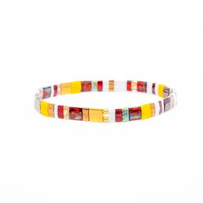 China Do bracelete unisex padrão do grânulo da UE cor feito a mão Tila multi para o presente à venda