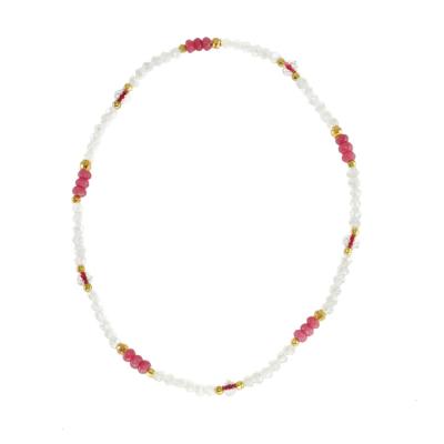 China Handgefertigtes Glas-Crystal Multicolor Beaded Necklace For-Feiertags-Geschenk zu verkaufen