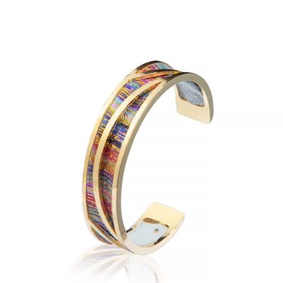 China Bed de Goud Geplateerde van de de Armbandarmband van het Regenboogmanchet manier van Boho Bohemen in Te koop