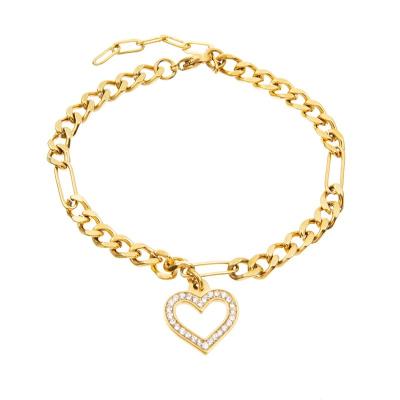 China El oro de gama alta 18K plateó la pulsera de acero inoxidable para las mujeres en venta