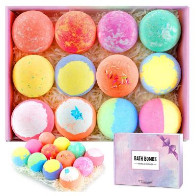 China Make Your Own Bath Bomb Kit Christmas Kids Luxury SPA Fizzy Bubble Organic Natural CBD Bath Bomb Gift Set Private Label Bathbomb for sale