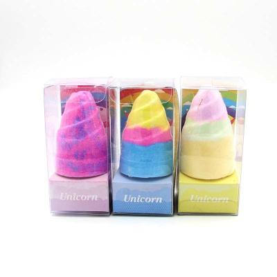 China Private Label Unicorns Bath Bombs Kids Toys Inside Bubble Bath Fizzies Animal Shape Bubble Colorful Bathbombs for sale