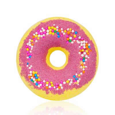 China Private Label Natural Organic Vegan Bath Bomb Fizzies Kids Donuts Shaped Doughnut for sale