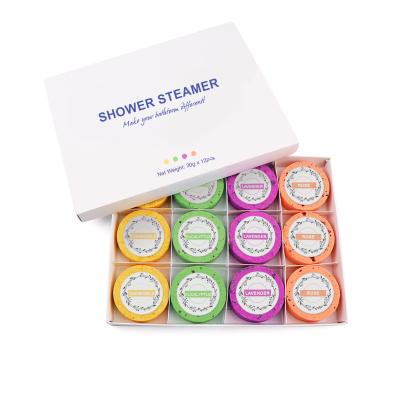 China Mothers Day Gifts Shower Steamer Tablets For Mom 6pcs*40g Essential Oil Aromatherapy for sale