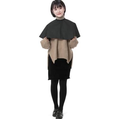 China Barber Salon Waterproof Hair Shawl Cape Short Waterproof Black Hair Salon for sale