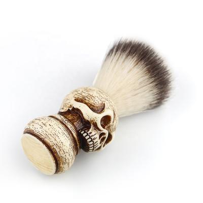 China New Simple Professional Men Shaving Beard Brush Pure Badger Hair Material Beard Shaving Brush For Barber for sale