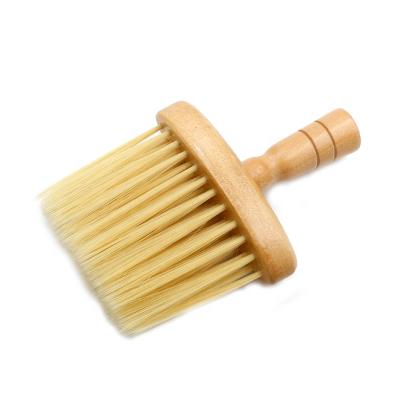 China Easily Solve Broken Hair Hot Selling Hairdresser Salon Professional Neck Brush Neck Brush For Hair Cutting Wooden Handle for sale