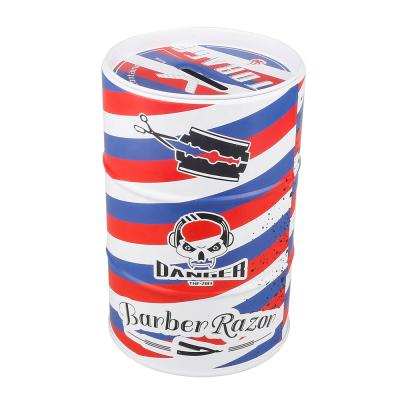 China Salon Cestomen Barber Shop Professional Razor Blade Storage Reusing Box Barber Blade Storage Tin for sale