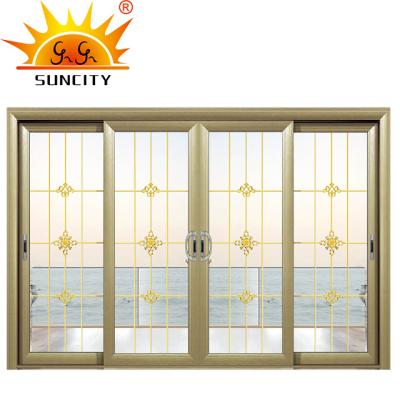 China Modern Design Modern Balcony Adjustable Aluminum Sliding Door for sale