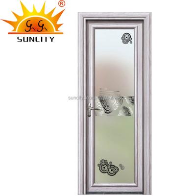 China Modern Aluminum Profile Store Curtain Front Bathroom Shower Toilet Bathroom Door for sale