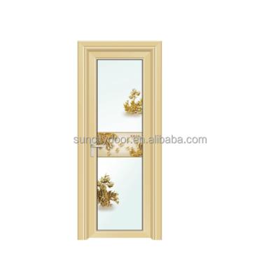 China Modern New Products Aluminum Cast Sliding Bathroom Door For Price India for sale