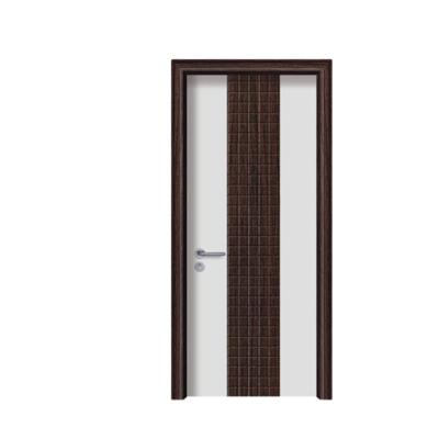 China Modern Waterproof Plastic PVC Interior MDF Bathroom Interior Toilet Door for sale