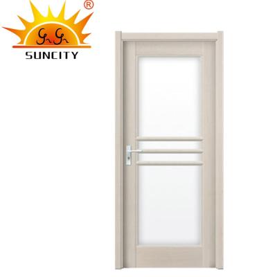 China Modern Poly Pvc Wooden Door In Pakistan Bathroom Entry Doors Glass Pvc Glass Door for sale