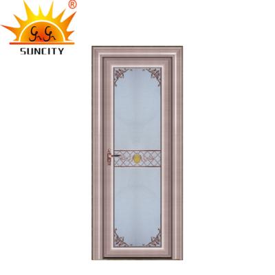 China Modern new design bathroom interior aluminum sliding glass doors with door prices for sale