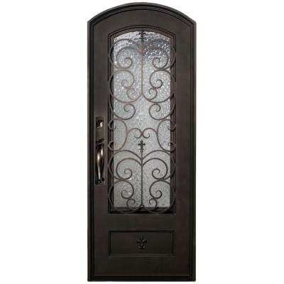 China Anti-theft French Bullet Proof wtought iron exterior entry bifold front door for home for sale