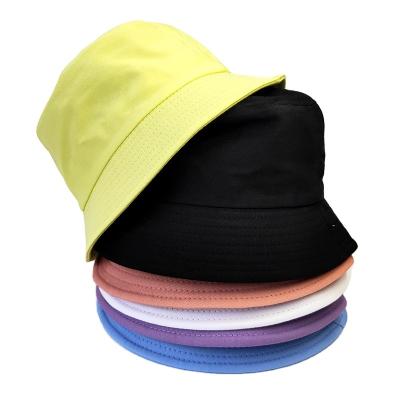 China Cute Dobby Children's Fisherman's Hat Macaron Color Baby Boys And Girls Student Sunshade Bucket Hat Accept Customize Logo for sale