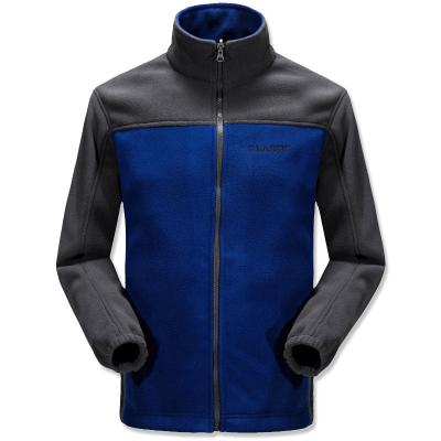 China Wholesale Customized Men's Breathable Anti-Pilling Fleece Jacket Men Sheath Long Winter Outerwear Contrast Color Plus Size Coat for sale