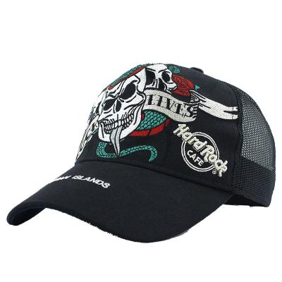 China JOINT Embroidered Full Logo Trucker Mesh Hats Cap for sale