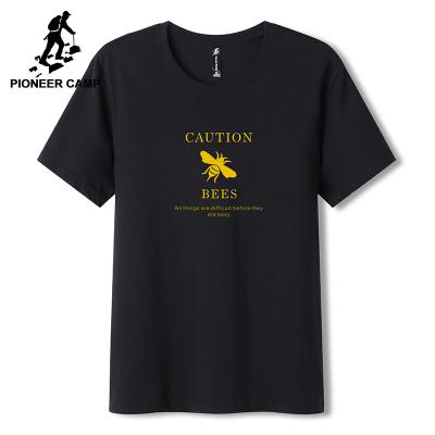 China Anti-pilling Short Sleeve T-shirts For Men's Bee Stamping Printed Casual 100% Cotton T-shirt Summer T-shirt for sale