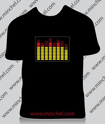 China Anti-pilling Long Life EL Equalizer T-Shirts for sale