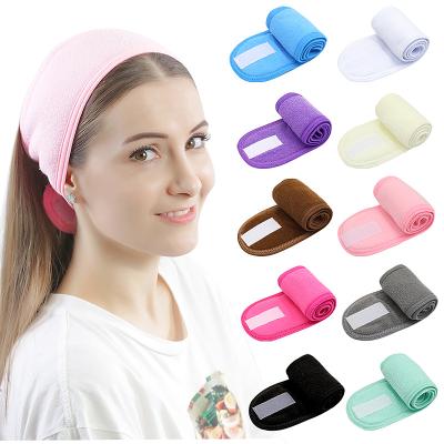 China Double-Layer Multi-Function Turban Headband Locking Yoga Sports Anti-Skid Sweat-absorbent Running Knitted Velcro Hair Accessories for sale