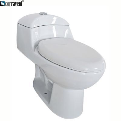 China Modern Ceramic Siphonic One Piece Lavatory Toilet With Standard Cupc Sanitary Ware for sale