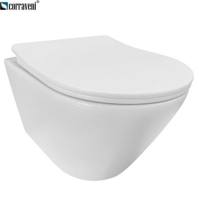 China Contemporary wall hung toilet porcelain toilet factory ceramic wall-hung toilet suppier ceramic sanitary ware for sale