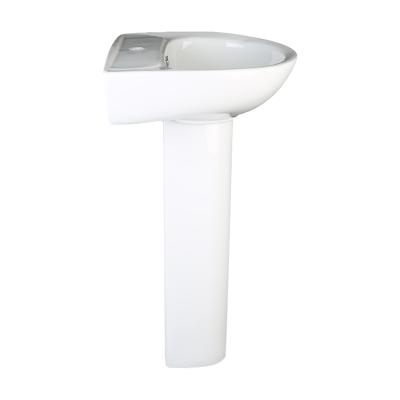 China Eco-friendly Home Indoor Ceramic Sink Bathroom Basin Pedestal Wash Basin Ceramic Sink for sale