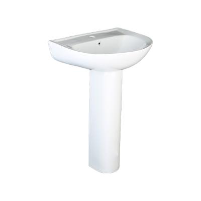 China Eco-friendly European Style Wash Basin With Pedestal Wash Basin Sink for sale