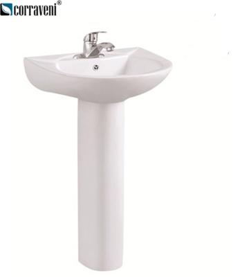 China Cheap modern ceramic china factory pedestal washbasin premium quality for sale