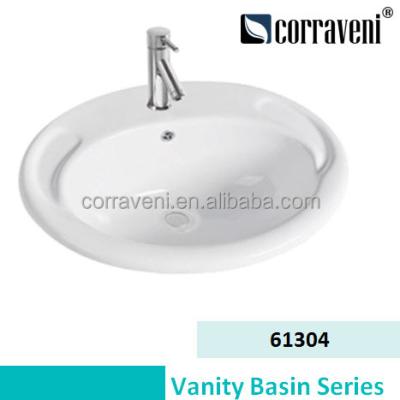 China New design modern sanitaryware basin inset art ceramic basin for sale