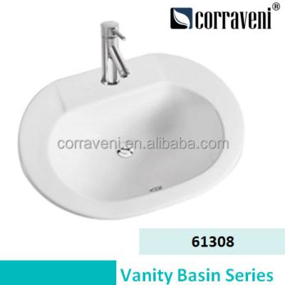 China New design modern sanitaryware basin inset art ceramic basin for sale