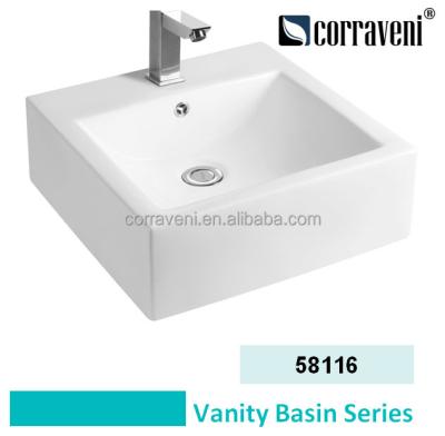 China Modern sanitaryware art basin countertop ceramic basin 58116 for sale