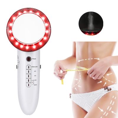 China Amazon EMS Weight Loss Mini Handheld Infrared Massager 6 in 1 Fat Burner Ultrasonic Cavitation Fat Loss Machine for sale