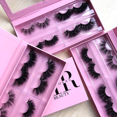 China New 25 mm 30mm mink lashes long lasting 3d mink lashes fluffy 5d mink eyelash lasheswholesale seller eyelash packaging for sale