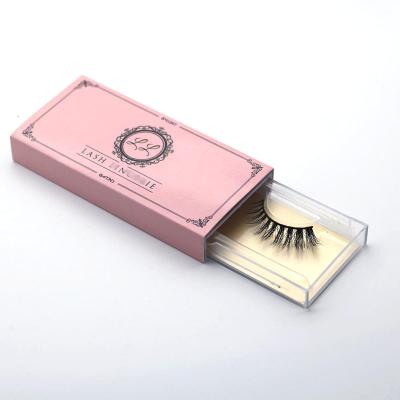 China Delicate own brand vegan eyelashes custom eyelash packaging private label for sale