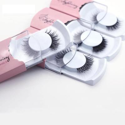 China Handmade good quality false eyelashes packaging, magnetic 3d mink eyelashes private label box, sleeve paper box for lashes for sale