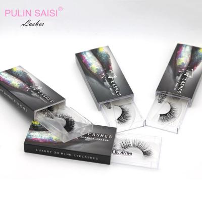 China Waterproof and durable wholesale cheap natural lashes handmade 3d tapered mink lashes with private label packaging for sale