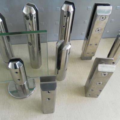 China Stainless Steel Glass Pin Clamp Glass Clamp For Glass Fencing for sale